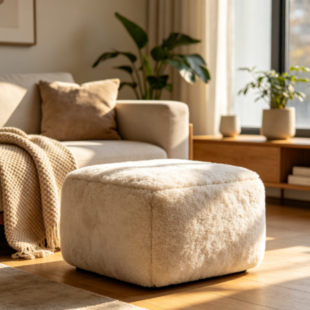 Soft Sherpa Footstool