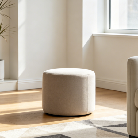 Modern Cylinder Footstool
